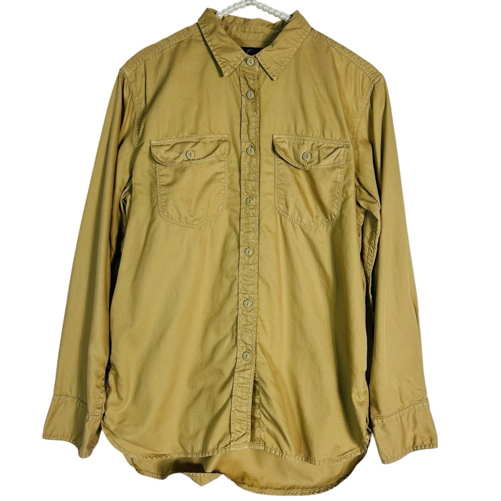 J. CREW | Mens Button-down Brown collared shirt Size Medium